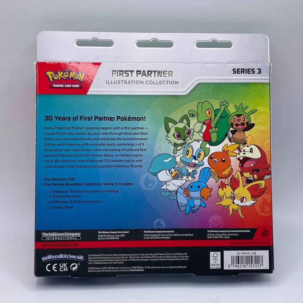 Pokemon TCG First Partner Illustration Collection Series 3 Box Factory Sealed